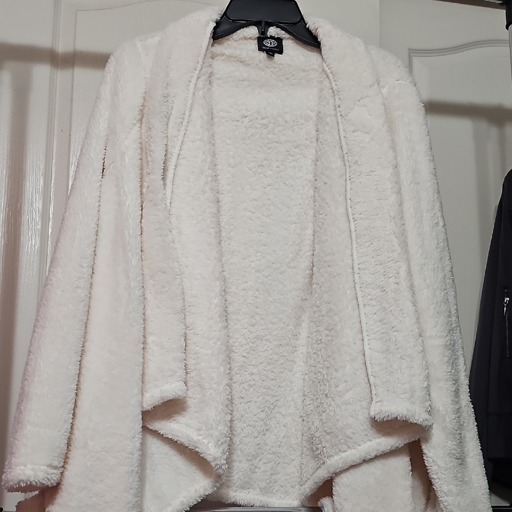 Bobeau Cream Fleece Jacket